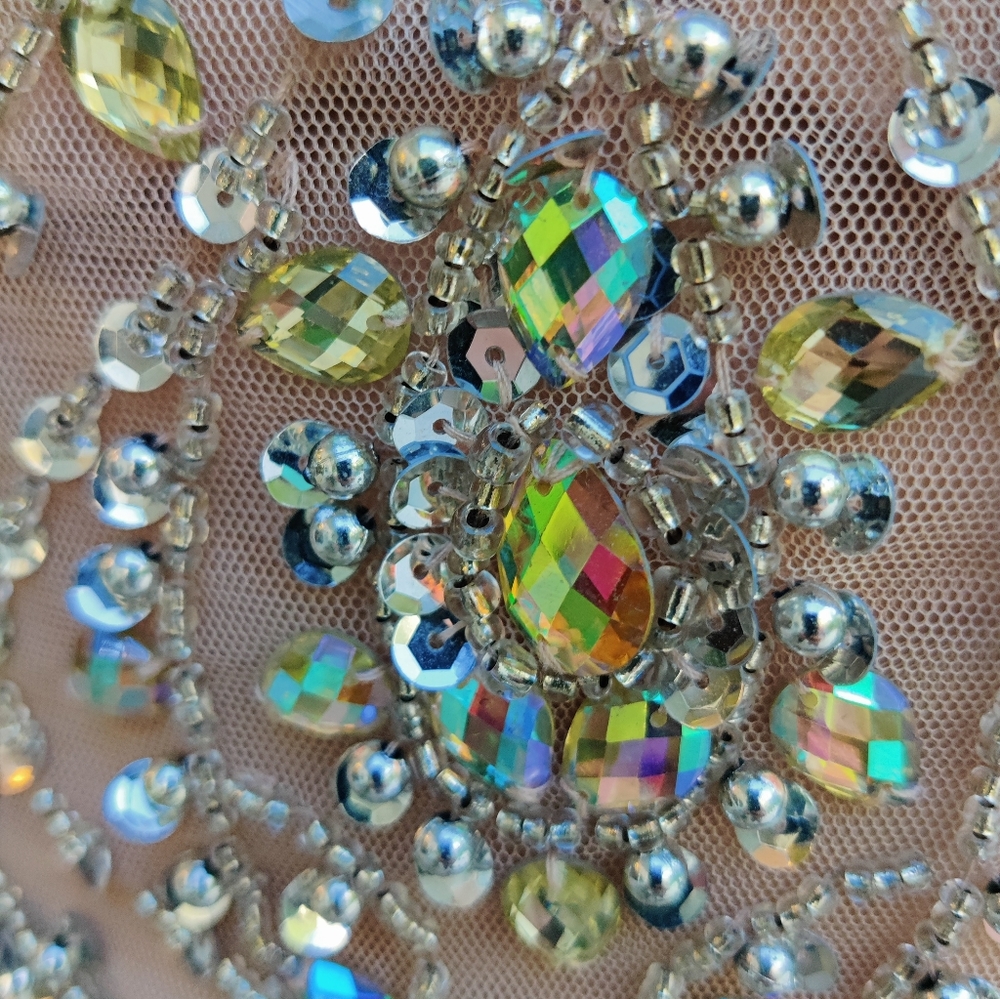 jeweled ruffle mini dress - Picture 7 of 16